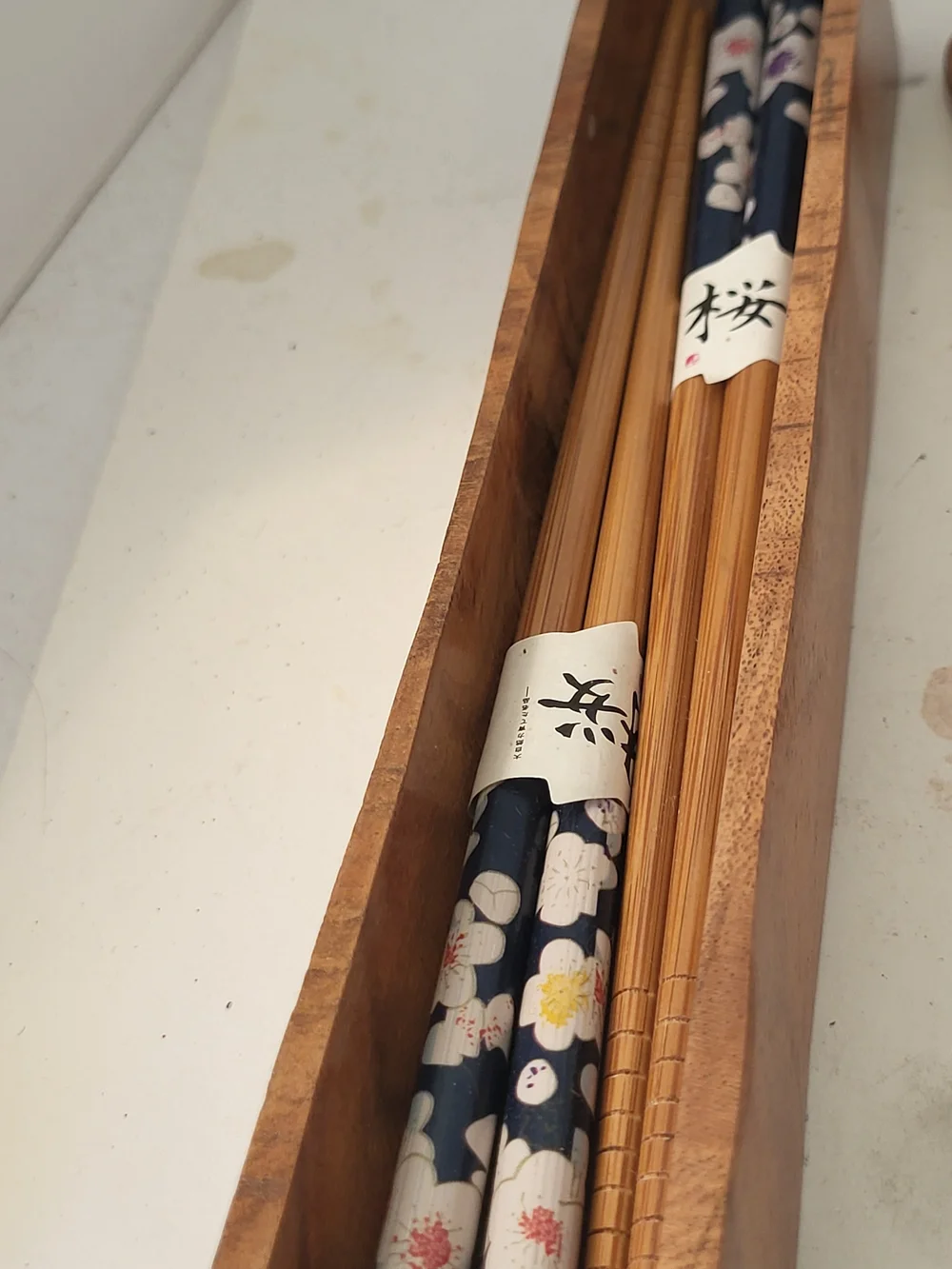Aulani Resort Disney Acacia Wood Chopstick Box